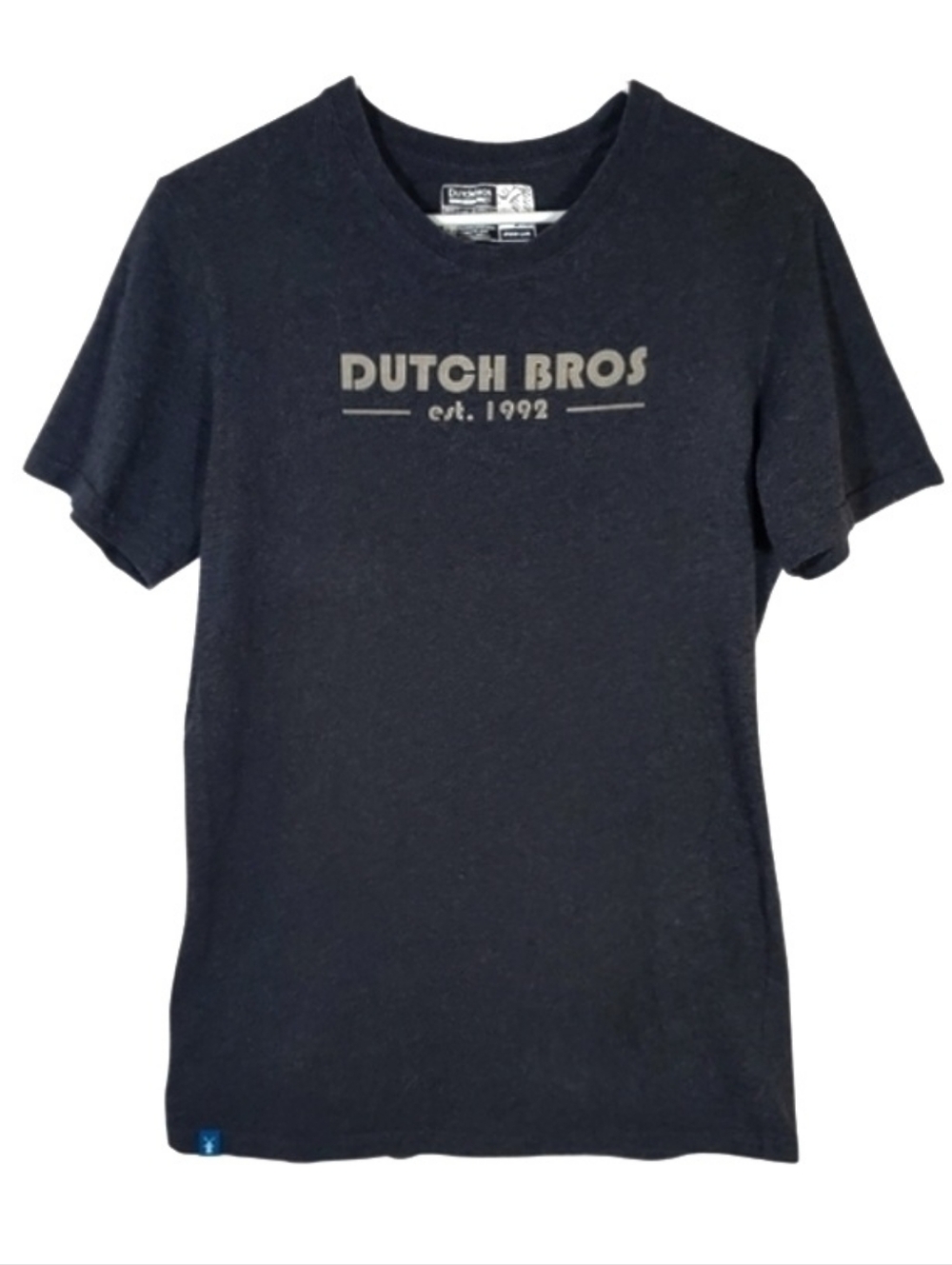 2357 * Dutch Bros Coffee Guaranteed To Satisfy Graphic Tee Gray Size M